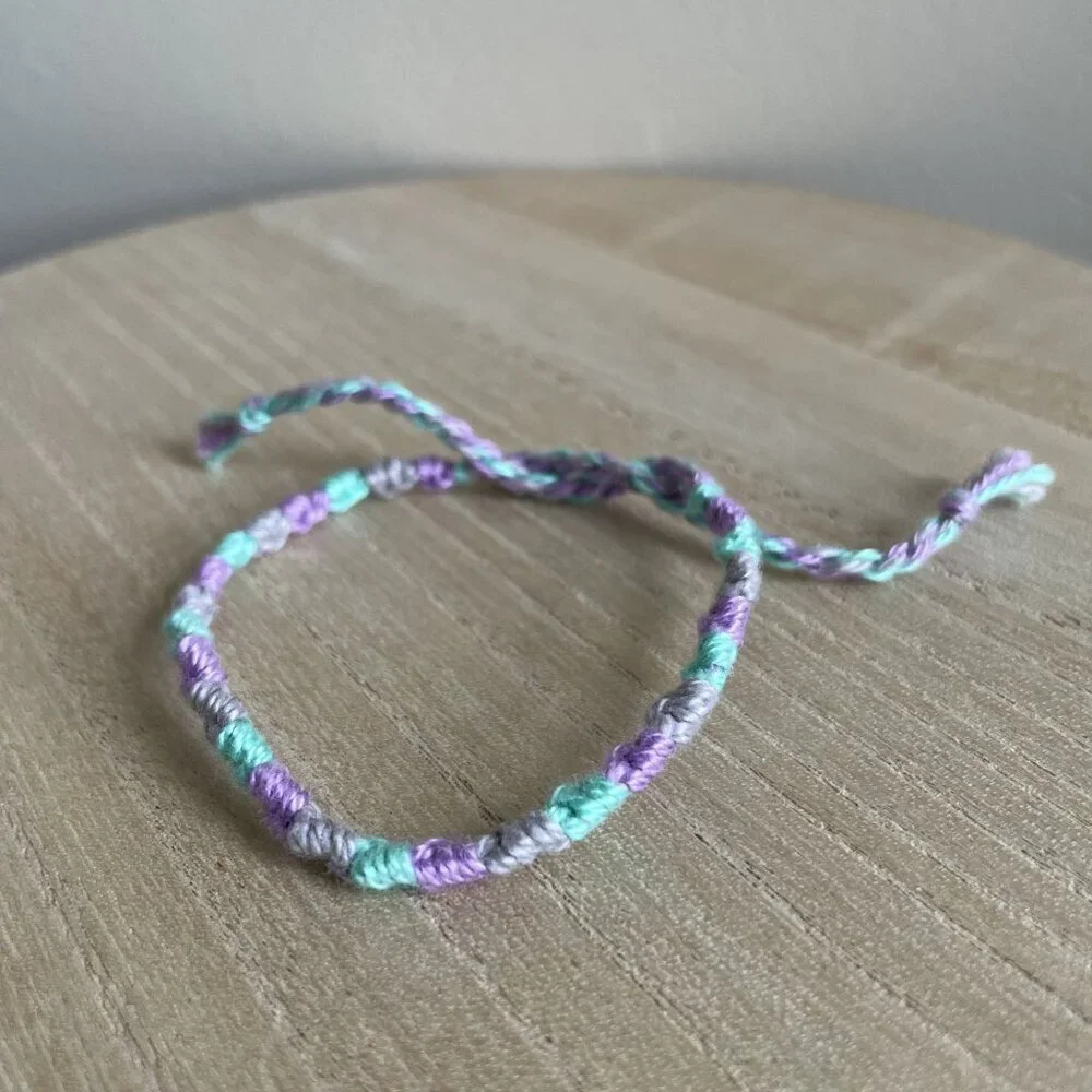 Karina Bracelet, anklet, trendy, comfortable, tie, embroidery thread, woven, gif